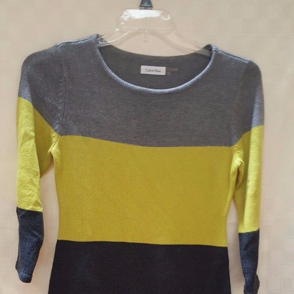 NWT Calvin Klein Petite Medium Striped Dress